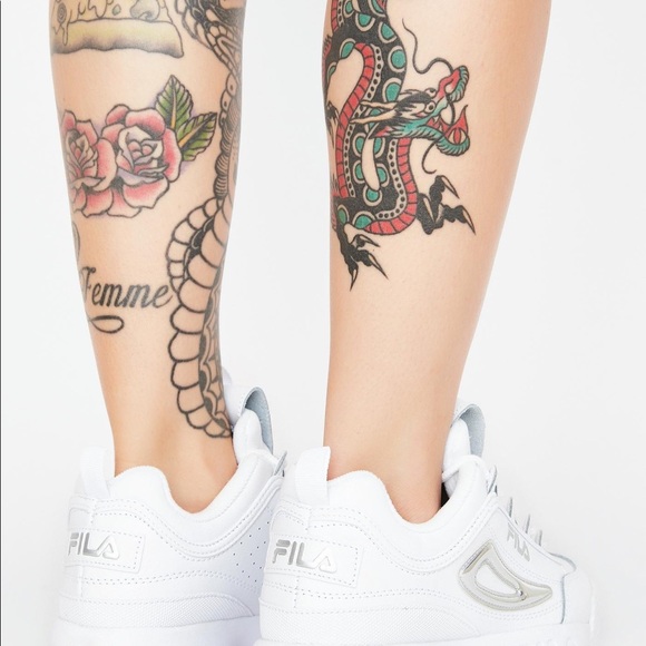 FILA Shoes (Metallic Silver)  ✨ - Picture 2 of 3